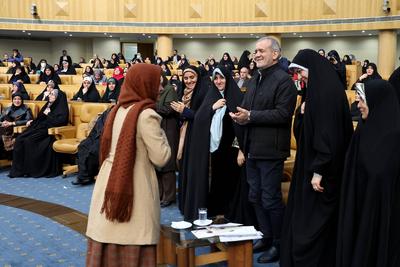 Iranian President Masoud Pezeshkian, attend a ceremony to mark National Women?s Day in Tehran-stock-photo