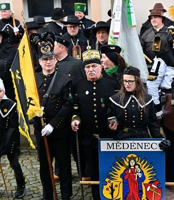 Abschlu?bergparade in Annaberg-Buchholz-stock-foto