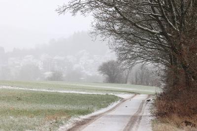 Winter im Siegerland-stock-foto