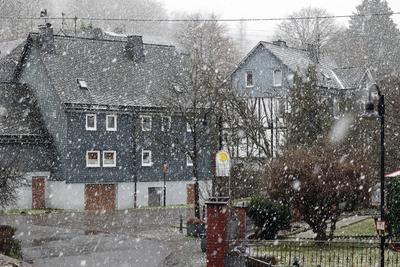 Winter im Siegerland-stock-foto