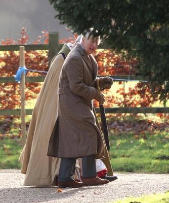 King Charles III, Sandringham, Norfolk, UK, on 22nd December 2024.-stock-photo