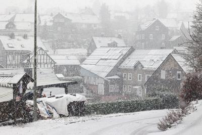 Winter im Siegerland-stock-foto