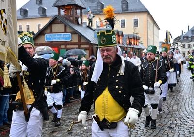 Abschlu?bergparade in Annaberg-Buchholz-stock-foto