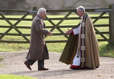 King Charles III, Sandringham, Norfolk, UK, on 22nd December 2024.-stock-photo