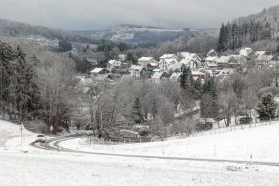 Winter im Siegerland-stock-foto