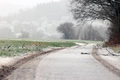 Winter im Siegerland-stock-foto