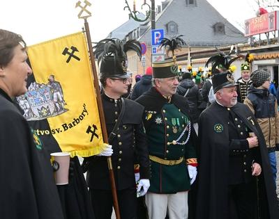 Abschlu?bergparade in Annaberg-Buchholz-stock-foto
