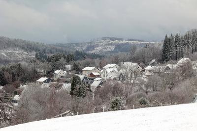 Winter im Siegerland-stock-foto