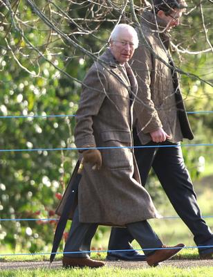 King Charles III, Sandringham, Norfolk, UK, on 22nd December 2024.-stock-photo