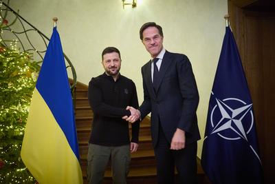 Praesident Wolodymyr Selenskyj  am 18.12.2024 in Bruessel-stock-photo