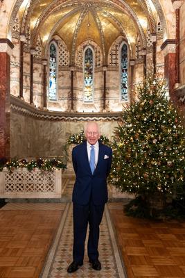King Charles Christmas broadcast-stock-photo