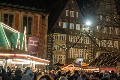Bremen, Bremer Weihnachtsmarkt,-stock-foto