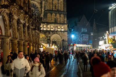 Bremen, Bremer Weihnachtsmarkt,-stock-foto