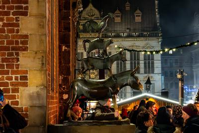 Bremen, Bremer Weihnachtsmarkt,-stock-foto