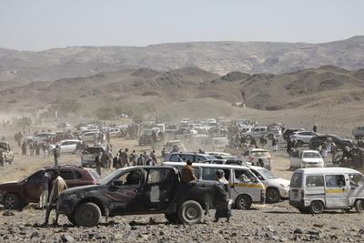 Yemen's Houthis mobilize more fighters amid tensions with USA and Israel --stock-photo
