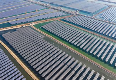 China New Installed Capacity of New Energy Growth-stock-foto