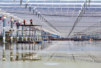 China New Installed Capacity of New Energy Growth-stock-foto