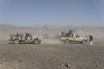 Yemen's Houthis mobilize more fighters amid tensions with USA and Israel --stock-photo