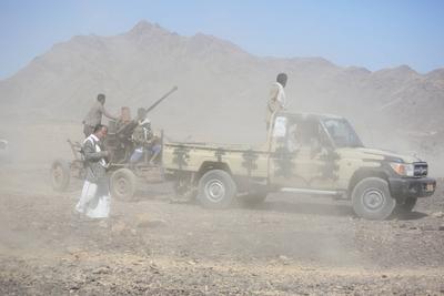 Yemen's Houthis mobilize more fighters amid tensions with USA and Israel --stock-photo