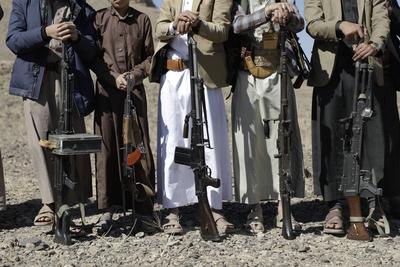 Yemen's Houthis mobilize more fighters amid tensions with USA and Israel --stock-photo