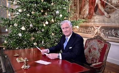 2024 Xmas speech of King Philippe-stock-foto