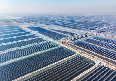 China New Installed Capacity of New Energy Growth-stock-foto