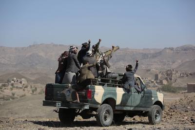 Yemen's Houthis mobilize more fighters amid tensions with USA and Israel --stock-photo