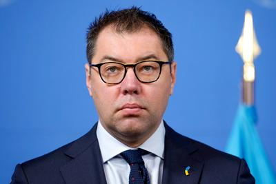 Ministerpraesident von NRW empfaengt den neuen Botschafter der Ukraine Aktuell, 15.11.2022, Duesseldorf, Oleksii Makeie-stock-photo