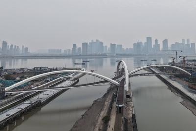 Beijing-hangzhou Grand Canal Landscape Pedestrian Bridge-stock-foto