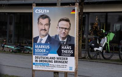GER, Themenbild, Wahlplakate zur Bundestagswahl in Deutschland 2025, 25.12.2024.-stock-photo