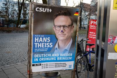 GER, Themenbild, Wahlplakate zur Bundestagswahl in Deutschland 2025, 25.12.2024.-stock-photo
