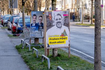 GER, Themenbild, Wahlplakate zur Bundestagswahl in Deutschland 2025, 25.12.2024.-stock-photo