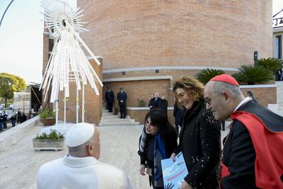 ITALY -   POPE FRANCIS CELEBRATES MASS FOPR PRISONERS IN THE REBIBBIA NEW COMPLEX PRISON IN ROME  - 2024/12/26-stock-foto