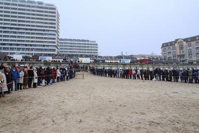Sylt: 38. Weihnachtsbaden - Westerland-stock-foto
