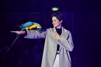 Susanne Kellermann / Circus Krone / 1. Winterprogramm / Freestyle / Manege / KroneBau / M?nchen / 25. Dezember 2024 ***-stock-foto