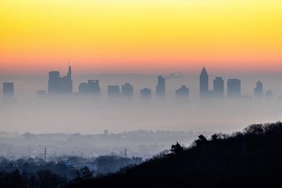 Frankfurt am Morgen-stock-foto