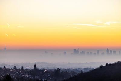 Frankfurt am Morgen-stock-foto