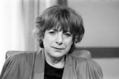 Hannelore Hoger (Schauspielerin) 03/91 dar Die Schauspielerin Hannelore Hoger am Rande von Dreharbeiten zu Kollege Otto-stock-photo
