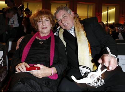 7. Deutscher Hoerfilmpreis Hannelore Hoger und Heinz Hoenig beim 7. Deutscher Hoerfilmpreis im Atrium der Deutschen Bank-stock-foto