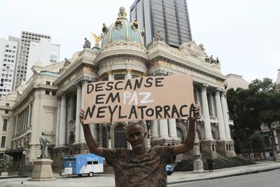 Ney Latroca's wake in Rio de Janeiro-stock-photo