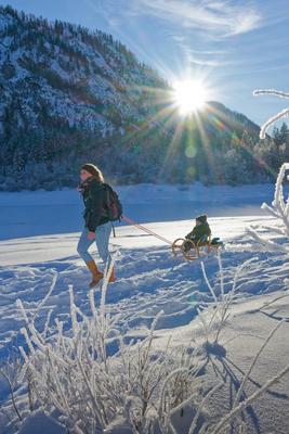 Endlich Winter.-stock-foto