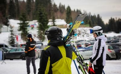 AUT, Unterwegs in Ober?sterreich, Themenbild, Symbolbild, Verschiedene Themenbilder, Skifahren, Tourismus, Wintersport, Skigebiet-stock-photo