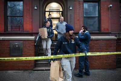 35-year-old man shot and killed in the hells kitchen section of manhattan new york city-stock-photo