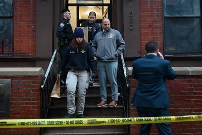 35-year-old man shot and killed in the hells kitchen section of manhattan new york city-stock-photo