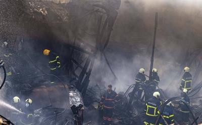 Massive Fire At Kurla Godowns In Mumbai, No Injuries Reported-stock-photo