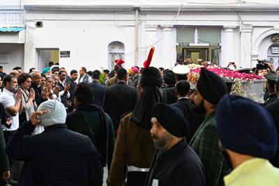 India's Former Prime Minister Manmohan Singh Dies At 92, Nation Pays Tribute-stock-foto