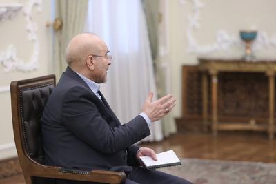 Iranian President Masoud Pezeshkian, meet with parliament speaker, judiciary chief, Tehran-stock-photo