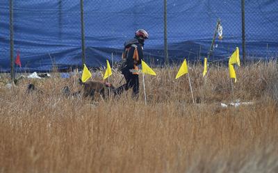 Plane fire in Maun, South Korea-stock-foto