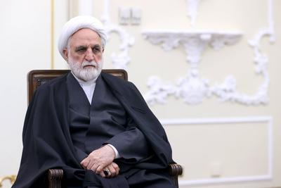 Iranian President Masoud Pezeshkian, meet with parliament speaker, judiciary chief, Tehran-stock-photo
