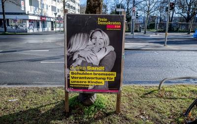 GER, Themenbild, Wahlplakate zur Bundestagswahl in Deutschland 2025, 29.12.2024.-stock-photo